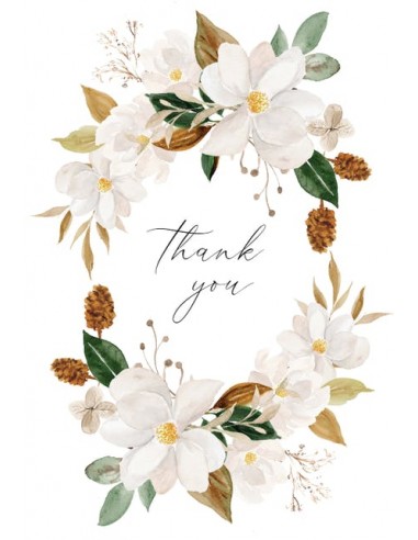 Magnolia Thank You Greeting Card