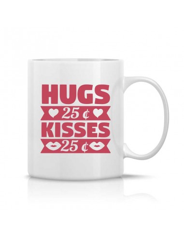 Hugs 25¢ Kisses 25¢ Mug